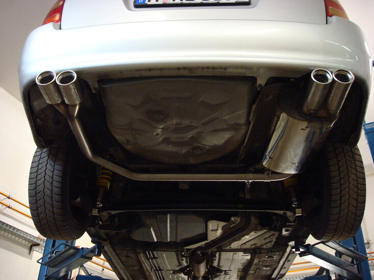 Fox Sportuitlaat Toyota Corolla E12 Combi Achterdemper Rechts/Links Uitlaat - 2x80 Type 13 Rechts/Links
