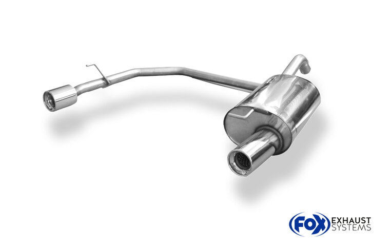 Fox Sportuitlaat Toyota Corolla E12 - Achterdemper Hatchback Rechts/Links Uitgang - 1x100 Type 13 Rechts/Links