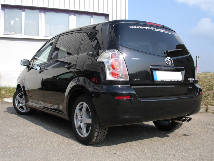 Fox Sportuitlaat Toyota Corolla Verso Diesel, modeljaar 2004 en later, achterdemper - 2x106x71 type 32