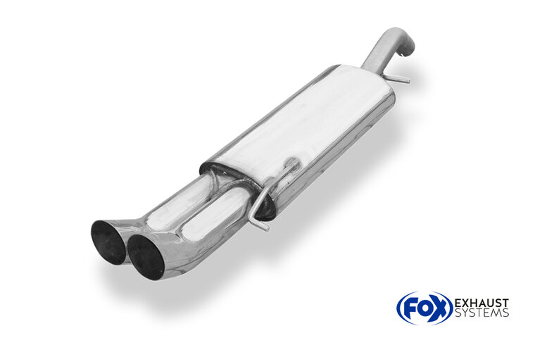 Fox Sportuitlaat VW Corrado 16V achterdemper - 2x76 Type 18