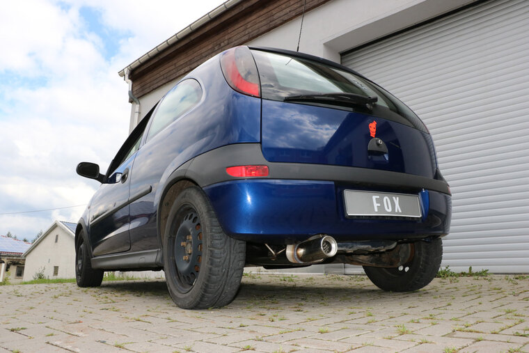 Fox Sportuitlaat Opel Corsa C achterdemper - 1x90 type 13