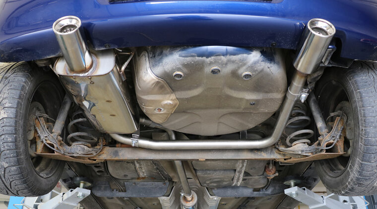 Fox Sportuitlaat Opel Corsa C achterdemper, rechter/linker uitlaat - 1x90 type 13 rechts/links