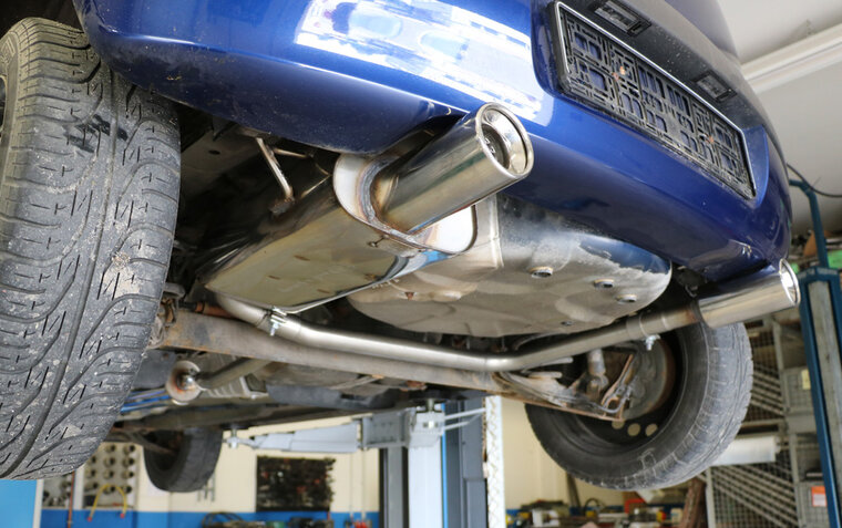 Fox Sportuitlaat Opel Corsa C achterdemper, rechter/linker uitlaat - 1x90 type 13 rechts/links