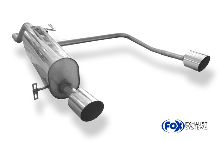 Fox Sportuitlaat Opel Corsa D - NRE Edition achterbumper uitlaatdemper rechts/links uitgang - 1x100 type 25 rechts/links