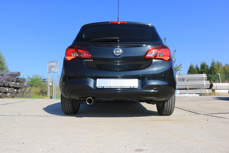 Fox Sportuitlaat Opel Corsa E achterdemper - 1x100 Type 25