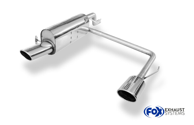 Fox Sportuitlaat Opel Corsa E achterdemper, rechter/linker uitlaat - 115x85 type 32 rechts/links