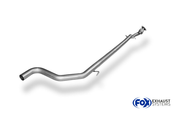 Fox Sportuitlaat Vervangingspijp voor de voordemper van de Opel Corsa E