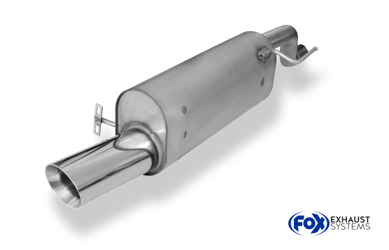Fox Sportuitlaat Opel Corsa E achterdemper - 1x100 Type 25