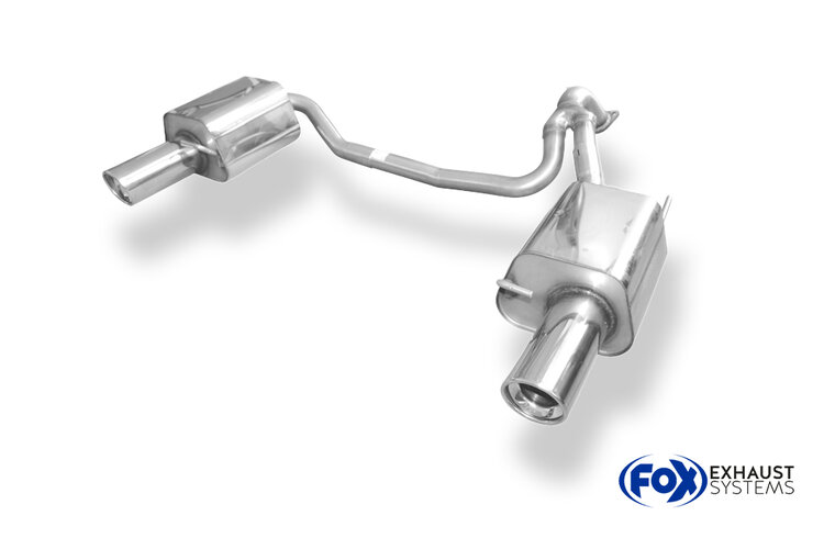 Fox Sportuitlaat Hyundai Coupe Type GK Achterdemper Rechts/Links - 1x100 Type 17 Rechts/Links