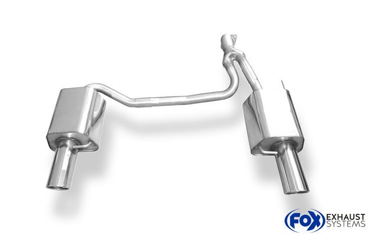 Fox Sportuitlaat Hyundai Coup&eacute; Type GK - 2.7l V6 Achterdemper rechts/links - 1x100 Type 17 rechts/links