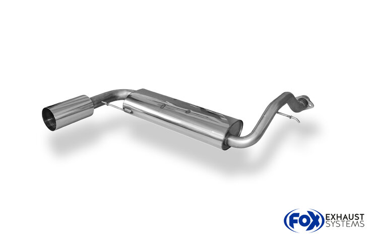 Fox Sportuitlaat Honda Civic 4 + CRX II - EC8 EC9 ED6 ED7 ED9 Achterdemper dwars - 1x114 Type 10 links