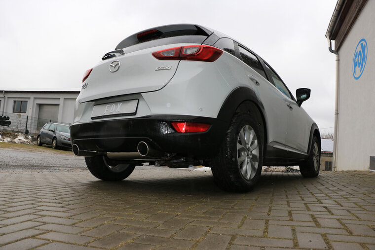 Fox Sportuitlaat Mazda CX3 Benzine - DK AWD Achterdemper dwars rechts/links - 1x100 Type 16 rechts/links