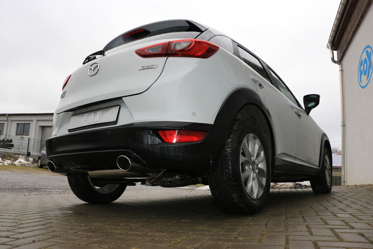 Fox Sportuitlaat Mazda CX3 Benzine - DK AWD Achterdemper dwars rechts/links - 115x85 Type 32 rechts/links