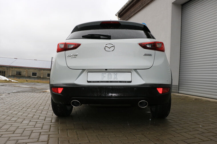 Fox Sportuitlaat Mazda CX3 Benzine - DK AWD Achterdemper dwars rechts/links - 115x85 Type 32 rechts/links