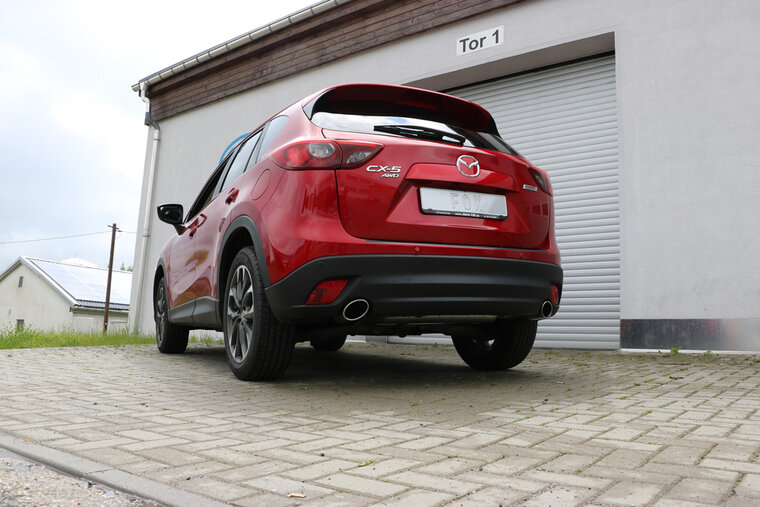 Fox Sportuitlaat Mazda CX5 - KE/GH Achterdemper dwars rechts/links - 115x85 Type 38 rechts/links
