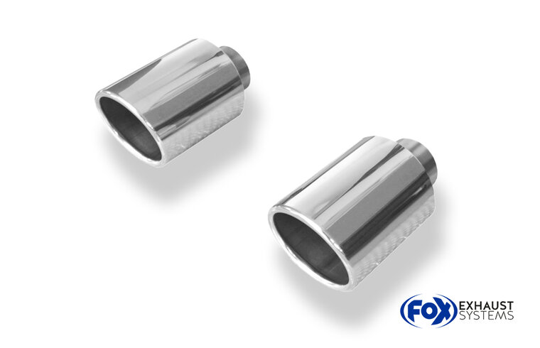 Fox Sportuitlaat Mazda CX5 - KE/ GH/ KF uitlaatpijp rechts/links aansluiting 54 mm binnendiameter - 1x100 type 16 rechts/links - voor lassen aan de originele achterdemper