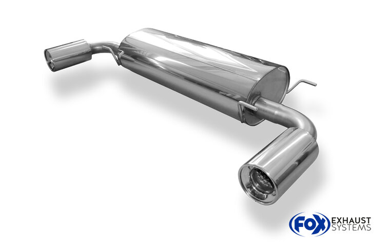Fox Sportuitlaat Mazda CX7 achterdemper, dwarsuitgang rechts/links - 1x114 type 13 rechts/links