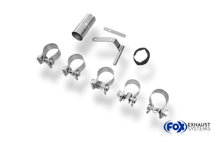 Fox Sportuitlaat Dacia Duster 4x2 - Voorwielaandrijving Achterdemper rechts/links - 1x90 Type 16 rechts/links