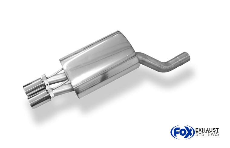 Fox Sportuitlaat Mercedes E-Klasse 124 achterdemper &Oslash;70mm - 2x80 type 12