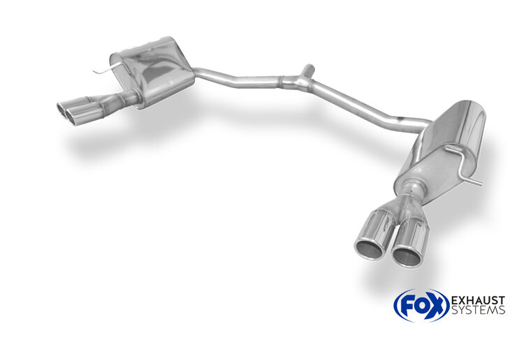 Fox Sportuitlaat Mercedes E-Klasse W212 - 4-cilinder achterdemper rechts/links - 2x70 type 16 rechts/links