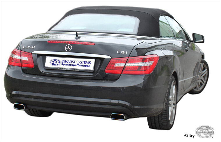 Fox Sportuitlaat Mercedes E-Klasse Cabriolet A207 - 6-cilinder achterdemper rechts/links - 145x65 Type 59 rechts/links