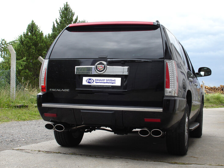 Fox Sportuitlaat Cadillac Escalade half uitlaatsysteem vanaf de katalysator, rechter/linker uitgang - 2x115x85 Type 32 rechts/links