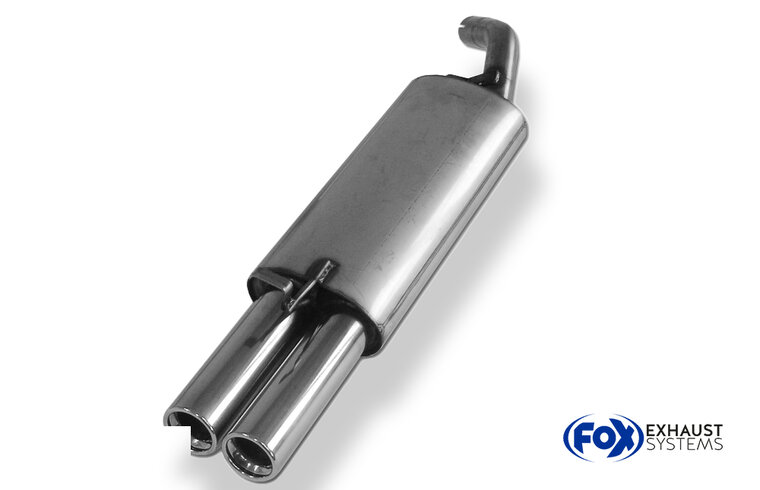Fox Sportuitlaat Achterdemper voor Ford Escort GAL/ AAL/ ABL/ ALL - 2x76 Type 13