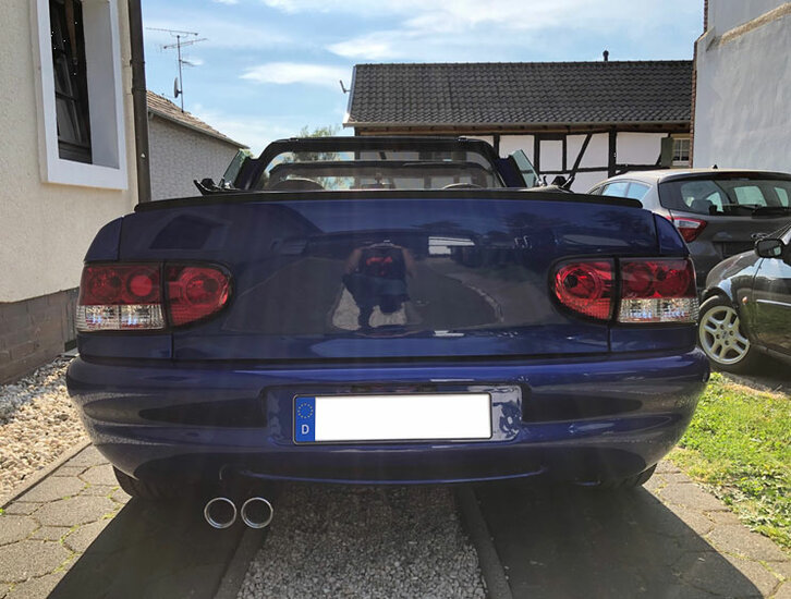 Fox Sportuitlaat Achterdemper voor Ford Escort GAL/ AAL/ ABL/ ALL - 2x76 Type 13