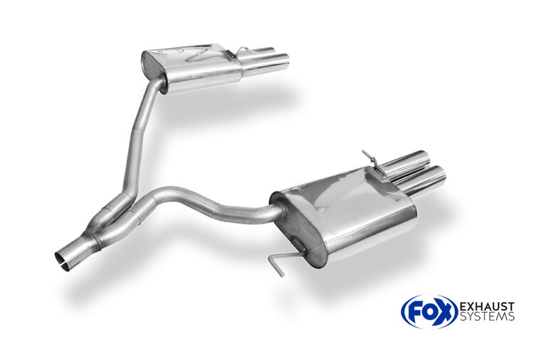 Fox Sportuitlaat Seat Exeo 3R - Sedan/Stationwagen (ST) Achterdemper rechts/links - 2x80 Type 17 rechts/links