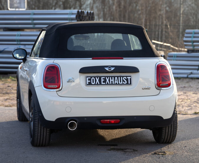 Fox Sportuitlaat Mini Cooper F56 en F57 - 3-deurs achterdemper - 1x100 Type 16P