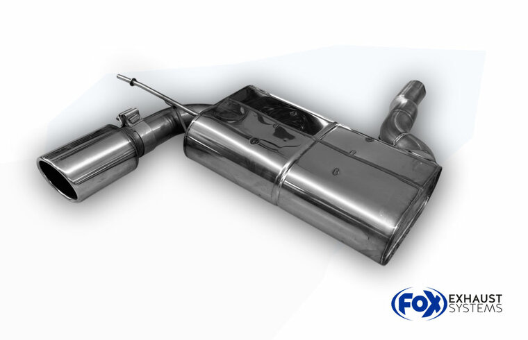 Fox Sportuitlaat Mini Cooper F56 en F57 - 3-deurs achterdemper - 1x100 Type 16P