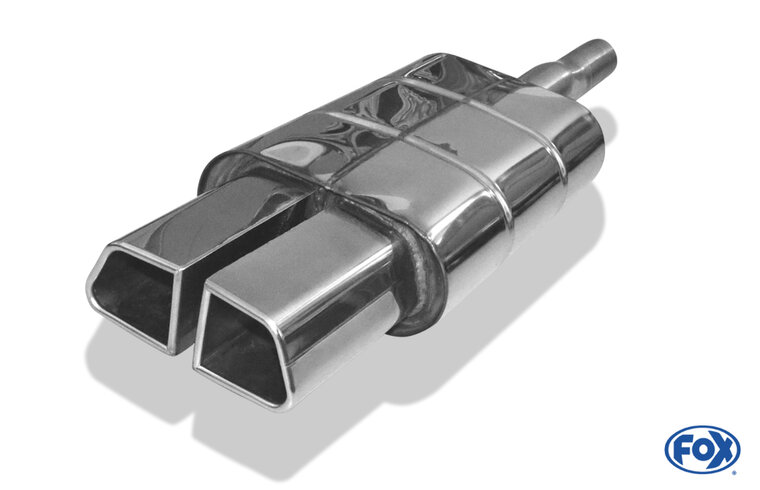 Fox Sportuitlaat Mini Cooper S - F56 &amp; F57 Achterdemper, centrale uitlaat - 2x95x78 Type 68