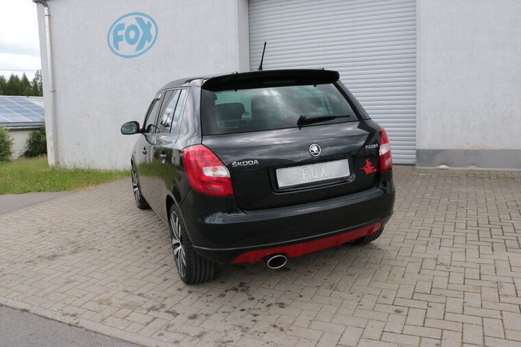 Fox Sportuitlaat Skoda Fabia Sedan Achterdemper - 140x90 Type 44