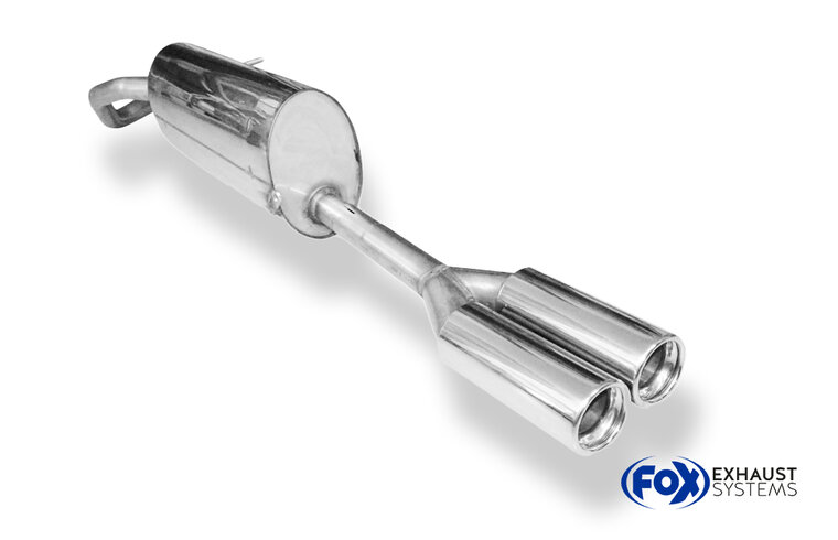 Fox Sportuitlaat Skoda Fabia Type 5J/NJ - Combi Achterdemper - 2x76 Type 13