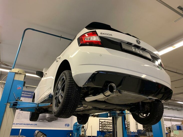 Fox Sportuitlaat Skoda Fabia NJ R5 Edition achterdemper - 1x100 Type 25