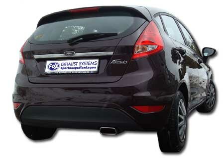 Fox Sportuitlaat Ford Fiesta MK7/ Fiesta MK7 Sport - 1.6l 77/88kW Achterdemper - 145x65 Type 59