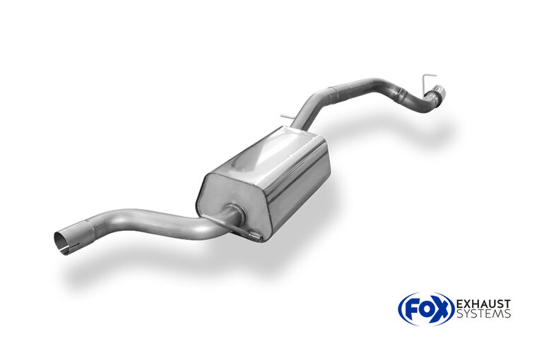 Fox Sportuitlaat Achterdemper Ford Focus MK2 Hatchback &Oslash;63,5 mm - 1x90 Type 24 enkelzijdig