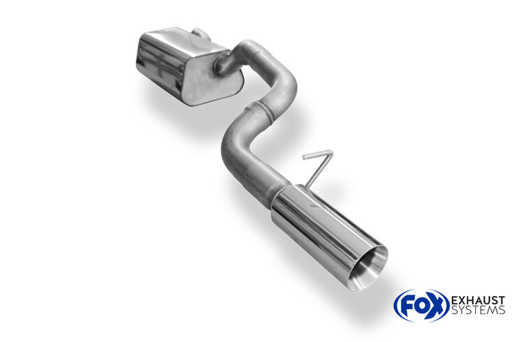 Fox Sportuitlaat Achterdemper Ford Focus MK2 Hatchback &Oslash;63,5 mm - 1x90 Type 24 enkelzijdig