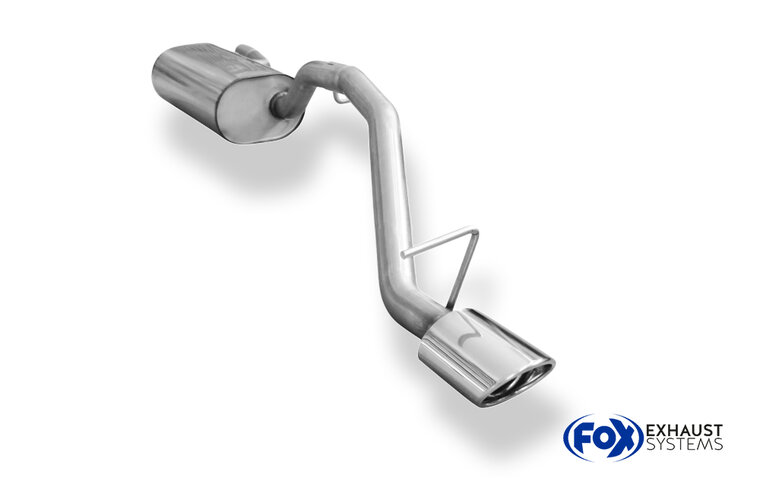 Fox Sportuitlaat Achterdemper voor Ford Focus MK2 Hatchback - 106x71 Type 32