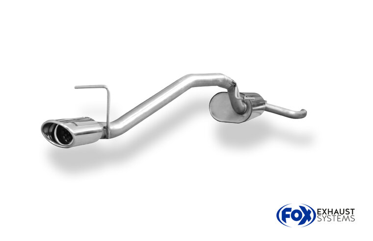 Fox Sportuitlaat Achterdemper voor Ford Focus MK2 Hatchback - 106x71 Type 32