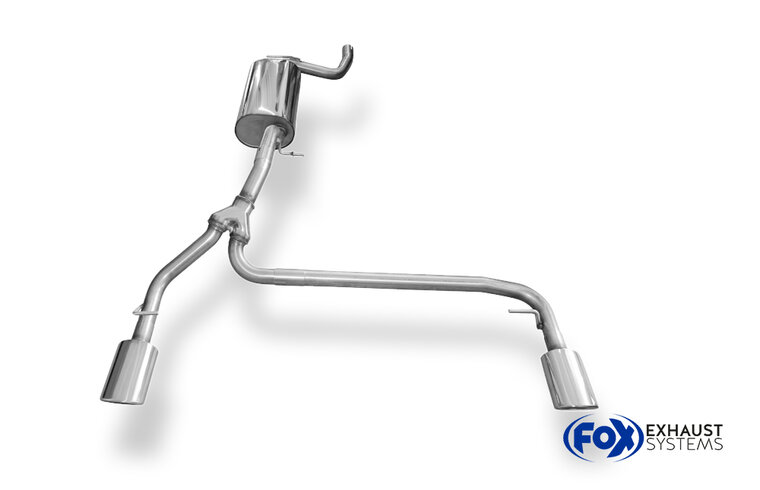Fox Sportuitlaat Ford Focus MK2 Hatchback Facelift Achterdemper Rechts/Links Uitlaat - 106x71 Type 32 Rechts/Links