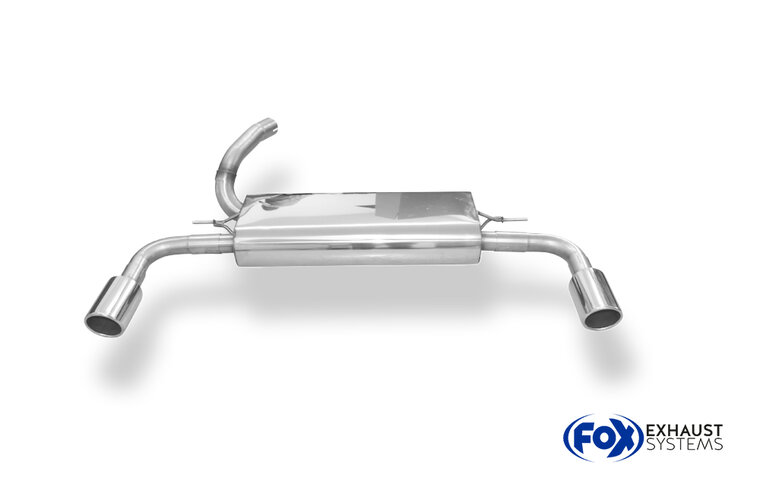 Fox Sportuitlaat Ford Focus MK3 Hatchback Achterdemper Rechts/Links Uitlaat - 1x90 Type 16 Rechts/Links