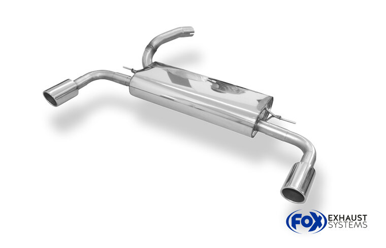 Fox Sportuitlaat Ford Focus MK3 Hatchback Achterdemper Rechts/Links Uitlaat - 1x90 Type 16 Rechts/Links