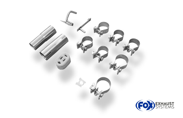 Fox Sportuitlaat Ford Focus MK3 Hatchback - Diesel Achterdemper Rechts/Links Uitgang - 1x90 Type 13 Rechts/Links
