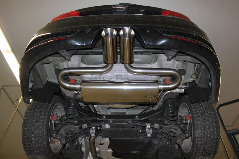 Fox Sportuitlaat Ford Focus MK3 ST Turnier achterdemper, dwars, middenuitlaat - 2x100 Type 25 midden