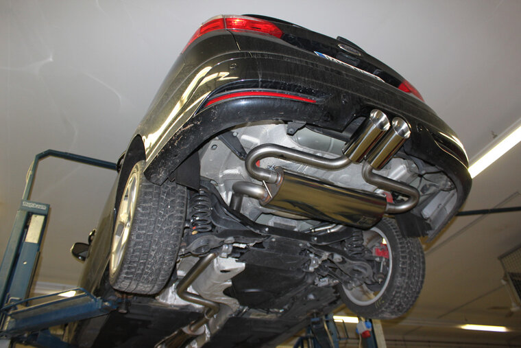 Fox Sportuitlaat Ford Focus MK3 ST Turnier achterdemper, dwars, middenuitlaat - 2x100 Type 25 midden