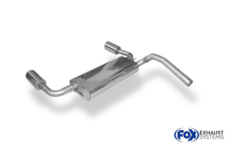 Fox Sportuitlaat Ford Focus MK3 Turnier Ecoboost Achterdemper Rechts/Links Uitlaat - 1x100 Type 16 Rechts/Links