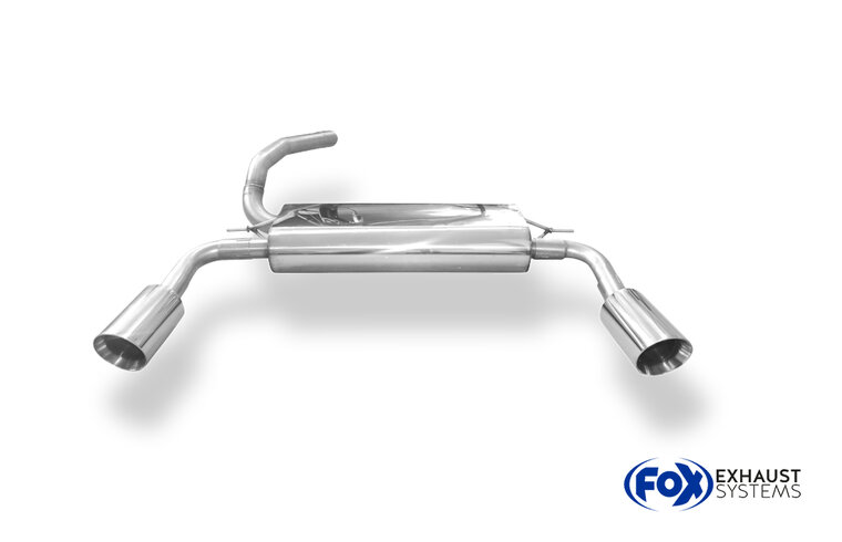 Fox Sportuitlaat Ford Focus MK3 Turnier Ecoboost Achterdemper Rechts/Links Uitlaat - 1x100 Type 25 Rechts/Links