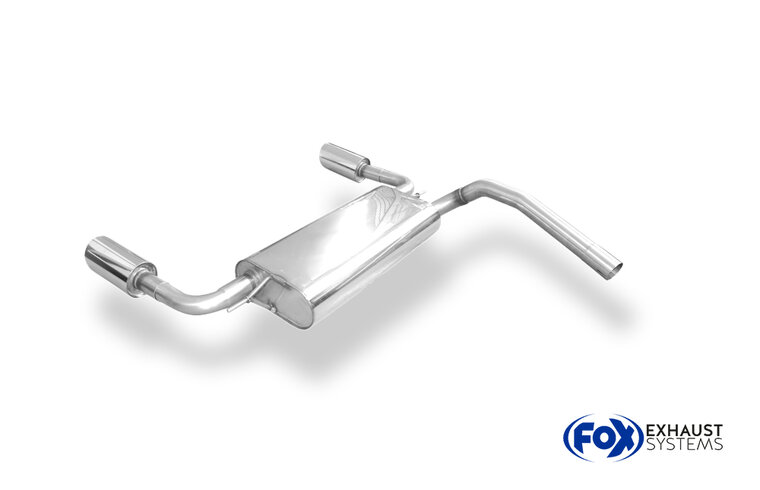Fox Sportuitlaat Ford Focus MK3 Turnier Ecoboost Achterdemper Rechts/Links Uitlaat - 1x100 Type 25 Rechts/Links