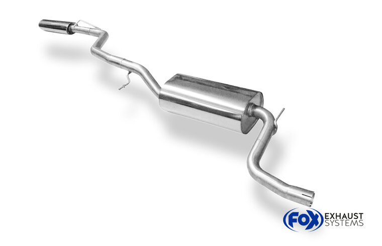 Fox Sportuitlaat Ford Focus MK3 Ecoboost - Turnpike/Estate Achterdemper Linker Uitlaat - 106x71 Type 32 Links